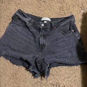 Abercrombie & Fitch black Jean Shorts